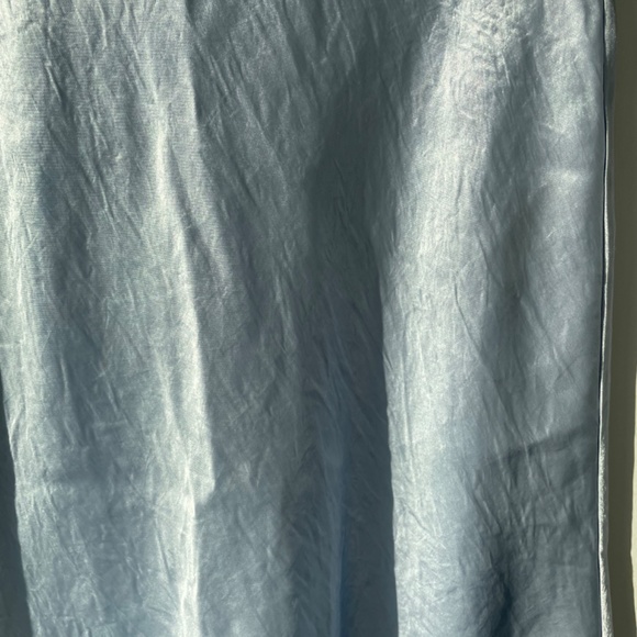 Slip Mini Skirt (Aritzia) Cement Blue - Picture 6 of 8